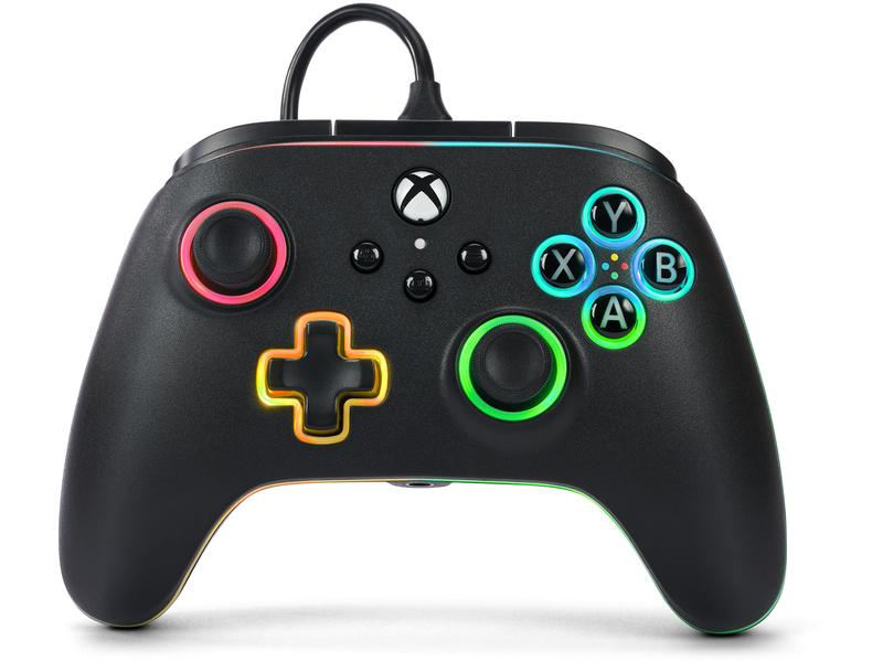 POWER A XBGP0076-01 ADVANTAGE LUMECTRA+LED STRIP - Xbox Series X|S-Controller (Schwarz)
