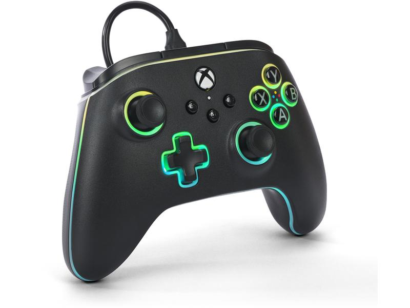 POWER A XBGP0076-01 ADVANTAGE LUMECTRA+LED STRIP - Xbox Series X|S-Controller (Schwarz)