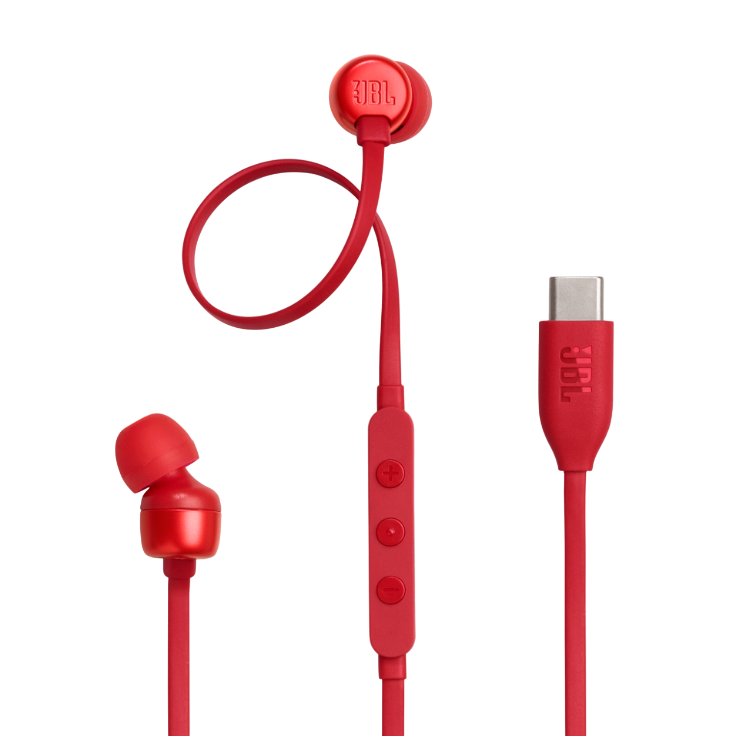 JBL TUNE 310C USB-C In-ear Bedrade oordopjes Rood