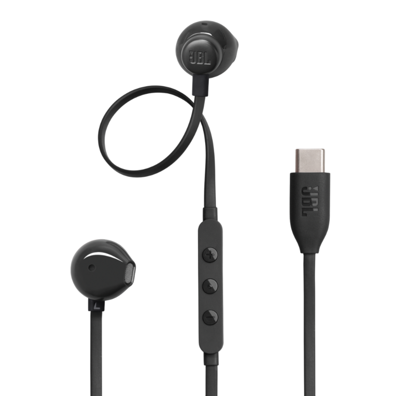 JBL Tune 305C USB-C Wired In-Ear Earbuds Black