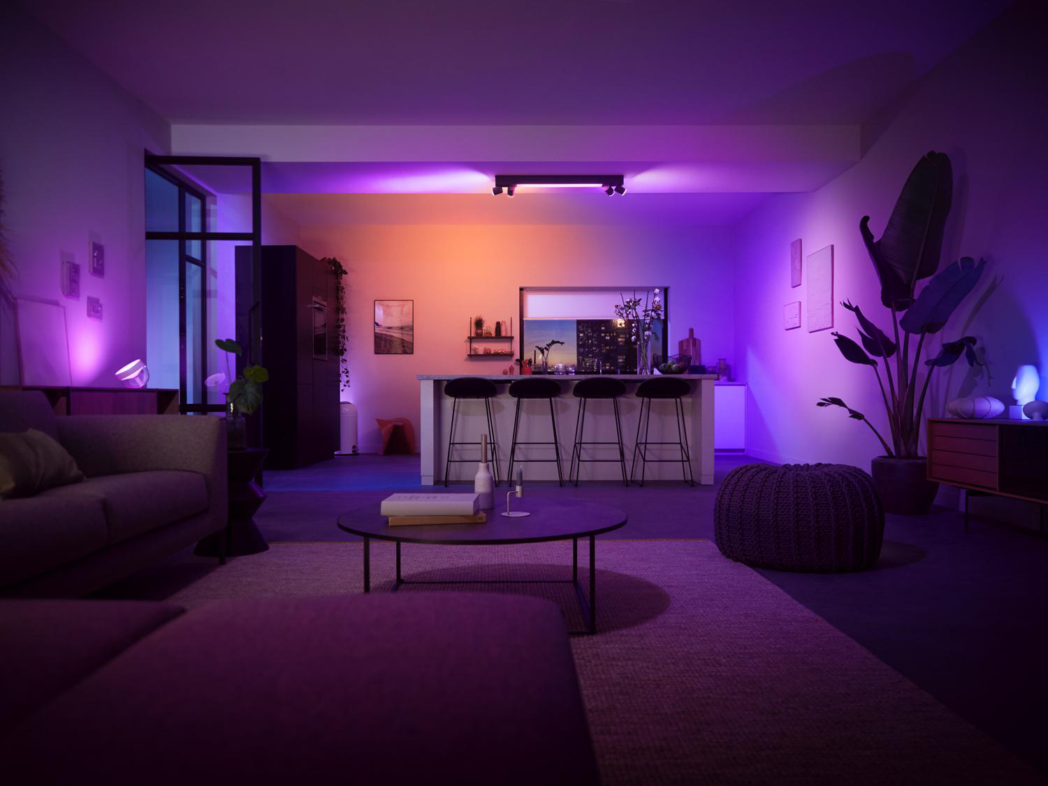PHILIPS Hue White & Col. Amb. Centris 4 flg. Deckenspot 50.000 Weißschattierungen