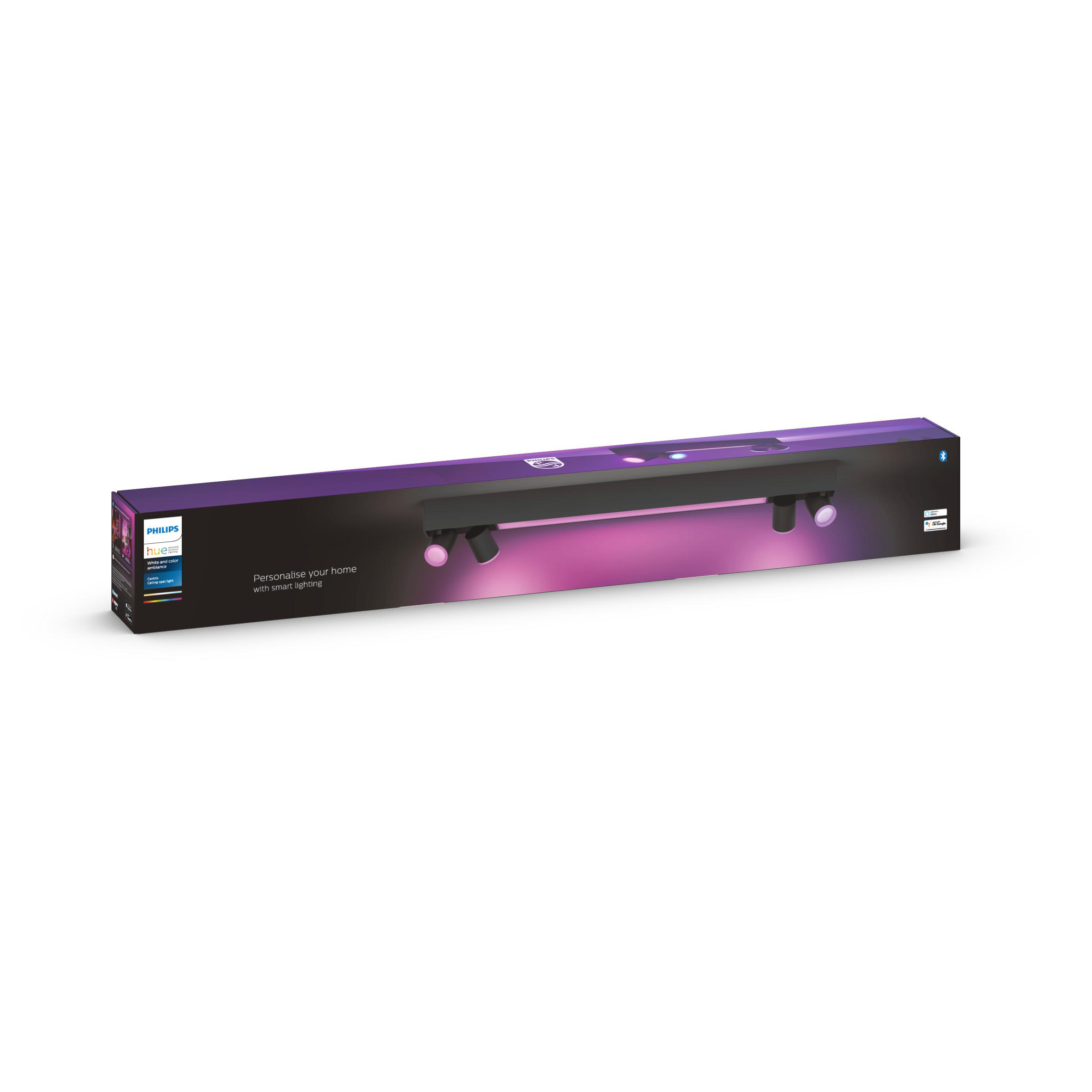 PHILIPS Hue White & Col. Amb. Centris 4 flg. Deckenspot 50.000 Weißschattierungen