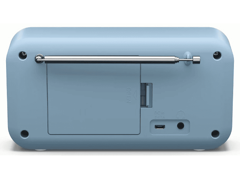 Radio SHARP DR-P420 Niebieskie, Przenośne, Bluetooth, Tuner FM/DAB/DAB+, Alarm, Drzemka, Zasilanie Bateryjno-Sieciowe – zdjęcie 3