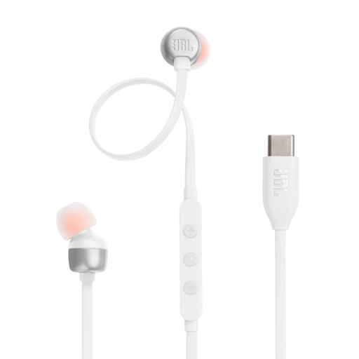 JBL Tune 310C USB-C Wired In-Ear Earbuds White