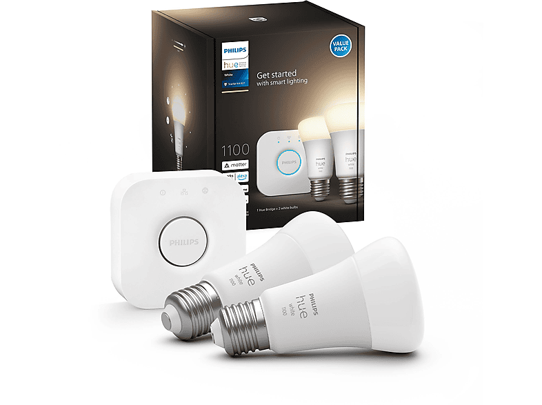 Thumbnail - PHILIPS Hue White E27 2x1055lm 75W Starter Set warmweiß