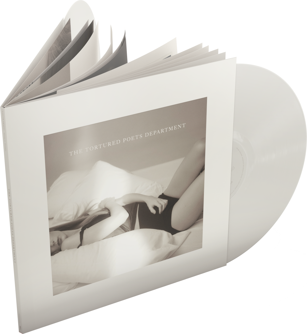 Taylor Swift - The Tortured Poets Department + Bonus Track "The Manuscript" (Ghosted White Vinyl) (Vinyl LP (nagylemez))
