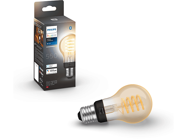 Thumbnail - PHILIPS Hue White Ambiance E27 Einzelpack LED Lampe Warmweiß