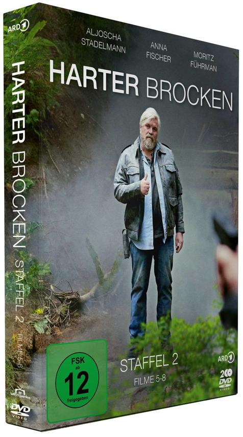 DVD-Cover von Harter Brocken, Staffel 2, mit einem Mann, der einen Daumen hoch zeigt.