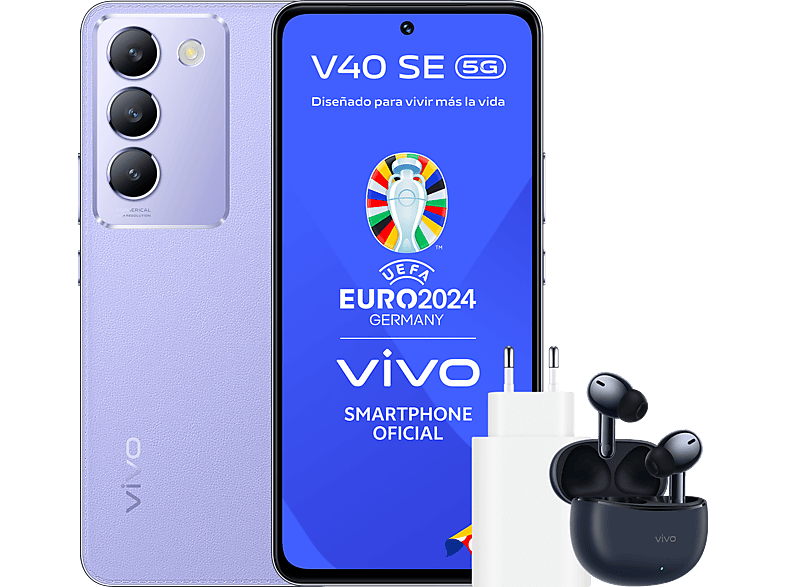 Móvil + Auriculares + Cargador 44W- vivo V40 SE