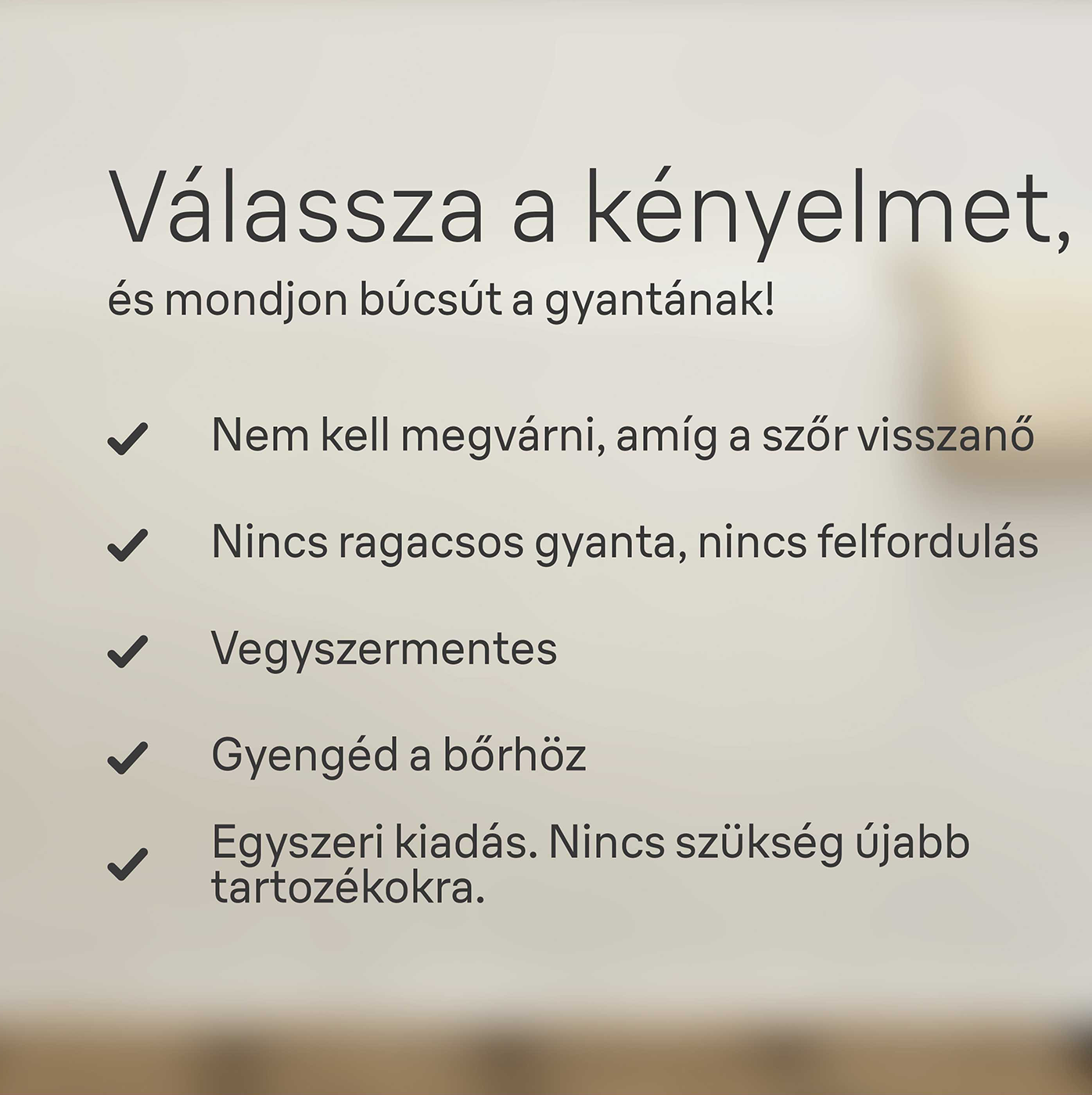 Szöveg pipákkal a kényelemről és az eldobható kesztyűkről, magyarul.