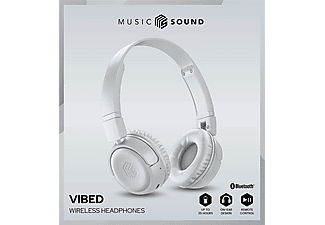 CELLULARLINE Music Sound Vibe Kablosuz Bluetooth Kulak Üstü Kulaklık Kırık Beyaz_3