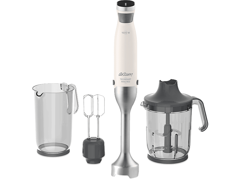 ARZUM AR1114-B Technoart Maxi Neo El Blender Seti Beyaz