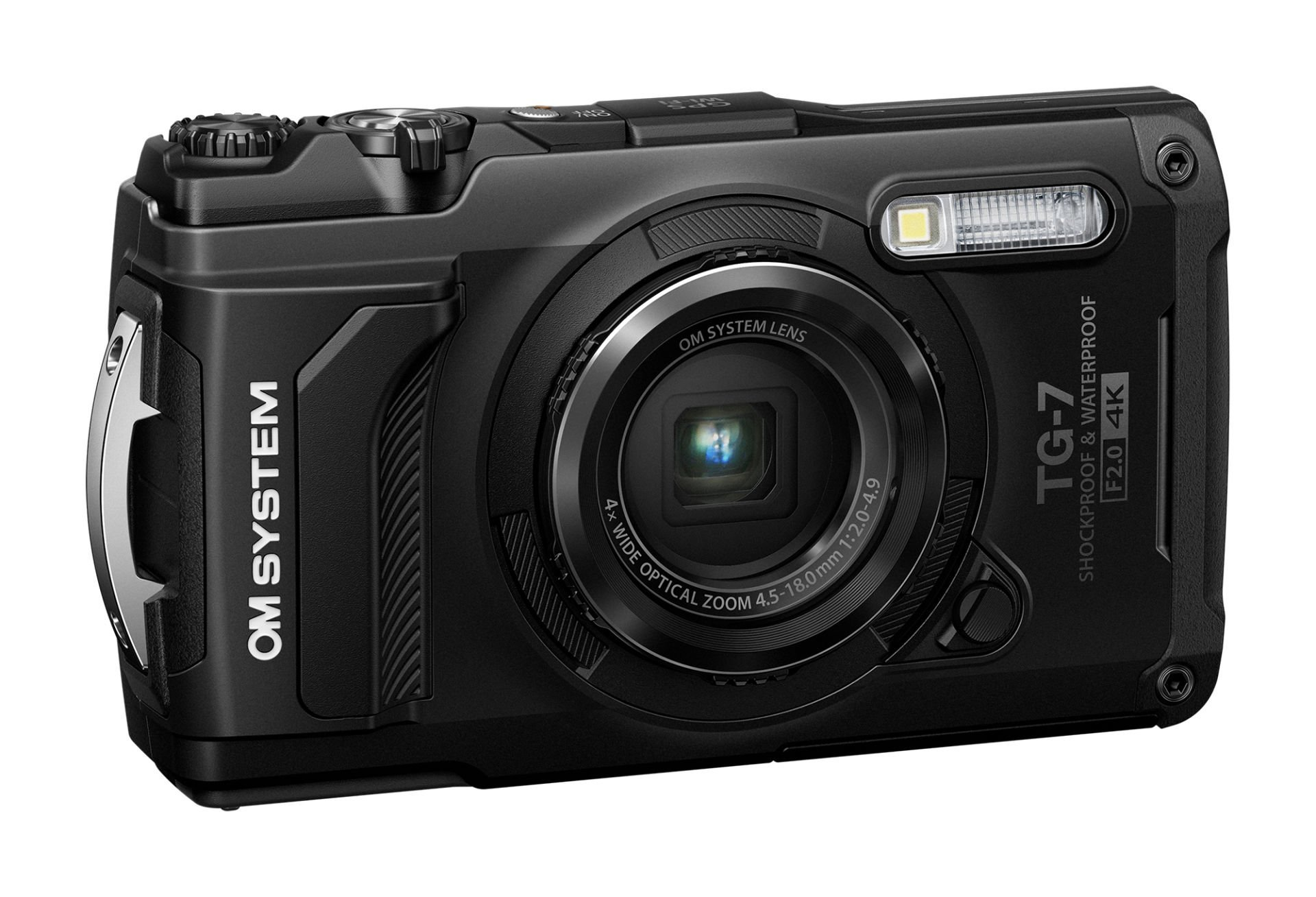 OM SYSTEM TG-7 Suya ve Darbeye Dayanıklı 4K Kompakt Fotoğraf Makinesi Si̇yah