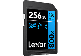 LEXAR 256GB Professional 800x SDXC™ UHS-I cards C10 V30 U3 Hafıza Kartı Siyah Mavi_1