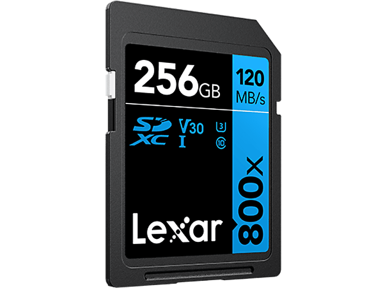 LEXAR 256GB Professional 800x SDXC™ UHS-I cards C10 V30 U3 Hafıza Kartı Siyah Mavi_1