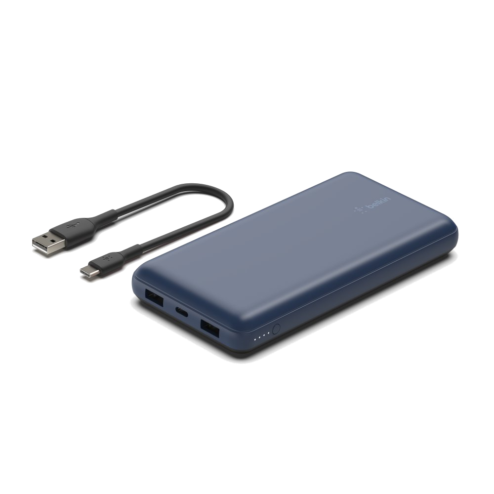 BELKIN 20000  15W 2 Usb A- Type-C Taşınabilir Şarj Cihazı Mavi