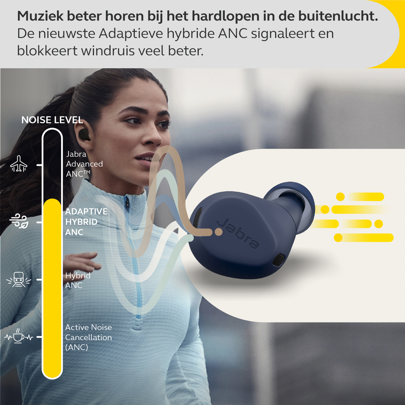 JABRA Elite 8 Active Navy - Draadloze oortjes (100-99160901-99) In-ear Draadloze oortjes Blauw