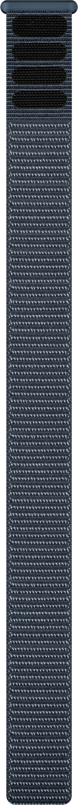 Nahaufnahme eines dunklen Metall-Armbands mit gitterartiger Textur.