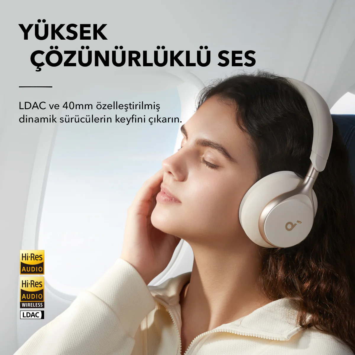 ANKER Space One Bluetooth Kulak Üstü Kulaklık Beyaz Fiyat