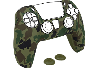 BIG BEN szilikon védőtok PlayStation 5 kontrollerhez, zöld / terepmintás