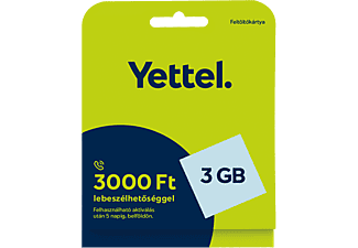 YETTEL Expressz​ 3 GB mobilnet extra SIM kártya