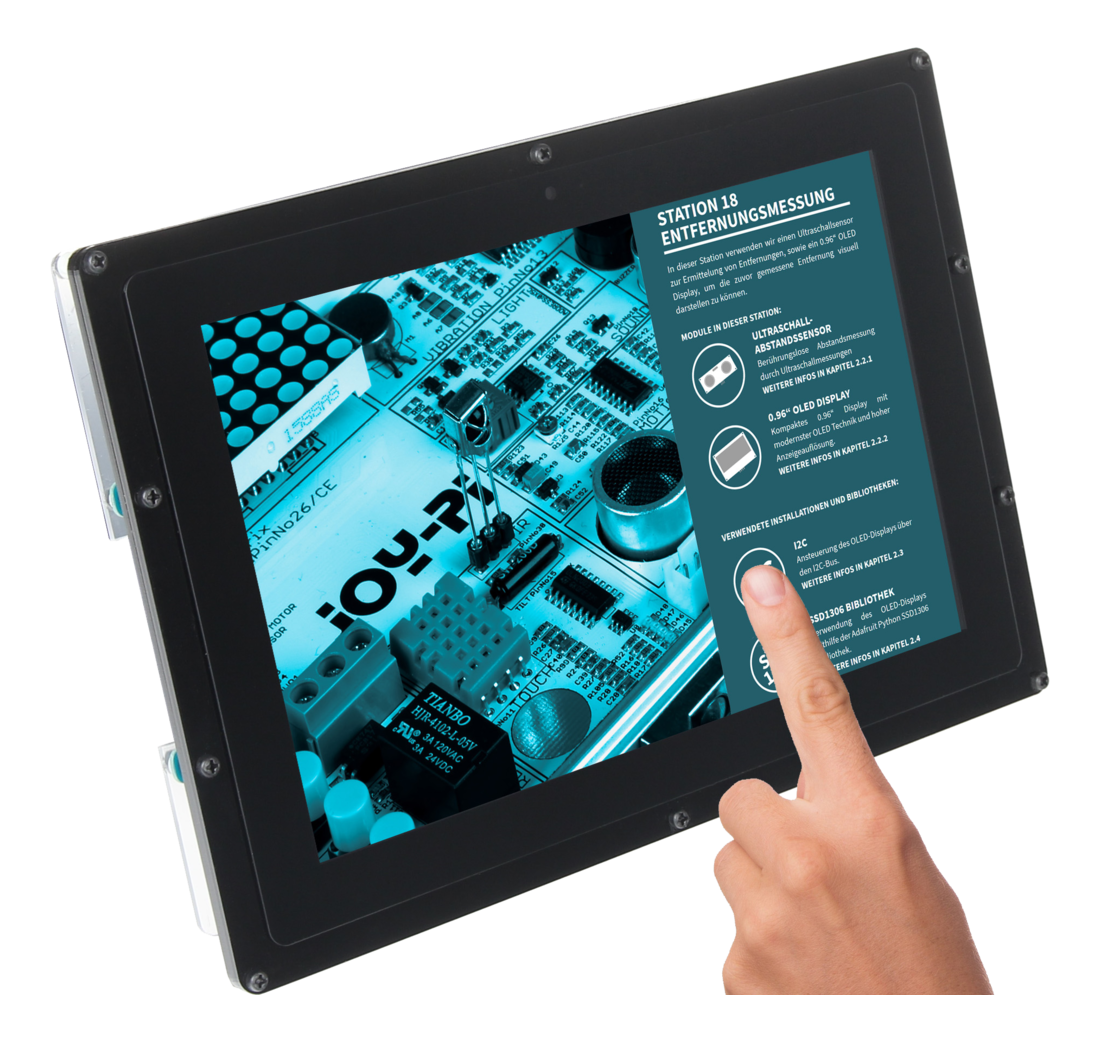 JOY-IT RB-LCD-10B - Écran d'ordinateur à carte unique, 10,1", WXGA, 60 Hz, Noir