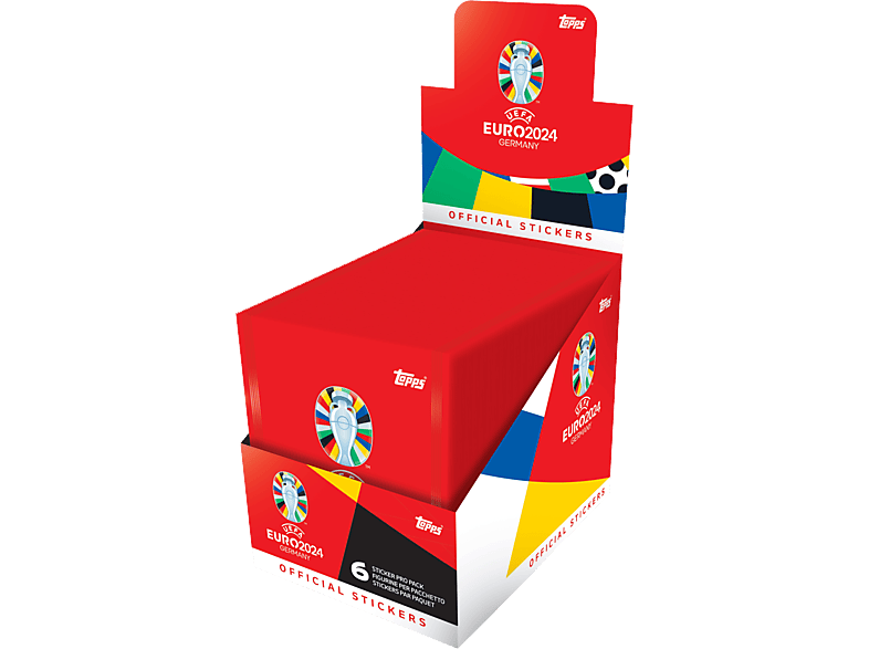 Topps Euro 2024 – Lot De 20 Sachets D'autocollants Officiels, 6 Images Par Sachet, Pour Collectionneurs Et Fans De Foot