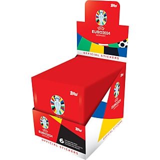 TOPPS UEFA EURO 2024 (100 Sticker Box) - Autocollants à collectionner (Multicolore)