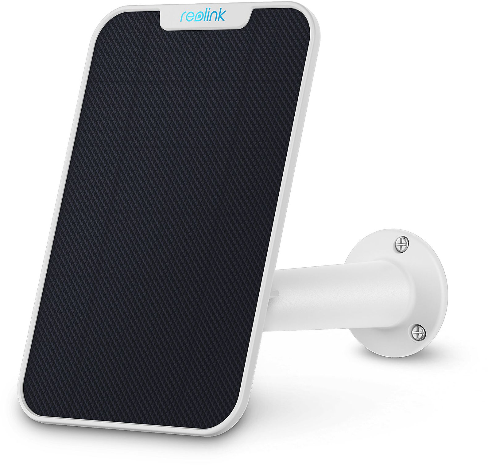 Weißes Solarpanel mit schwarzem Panel.
