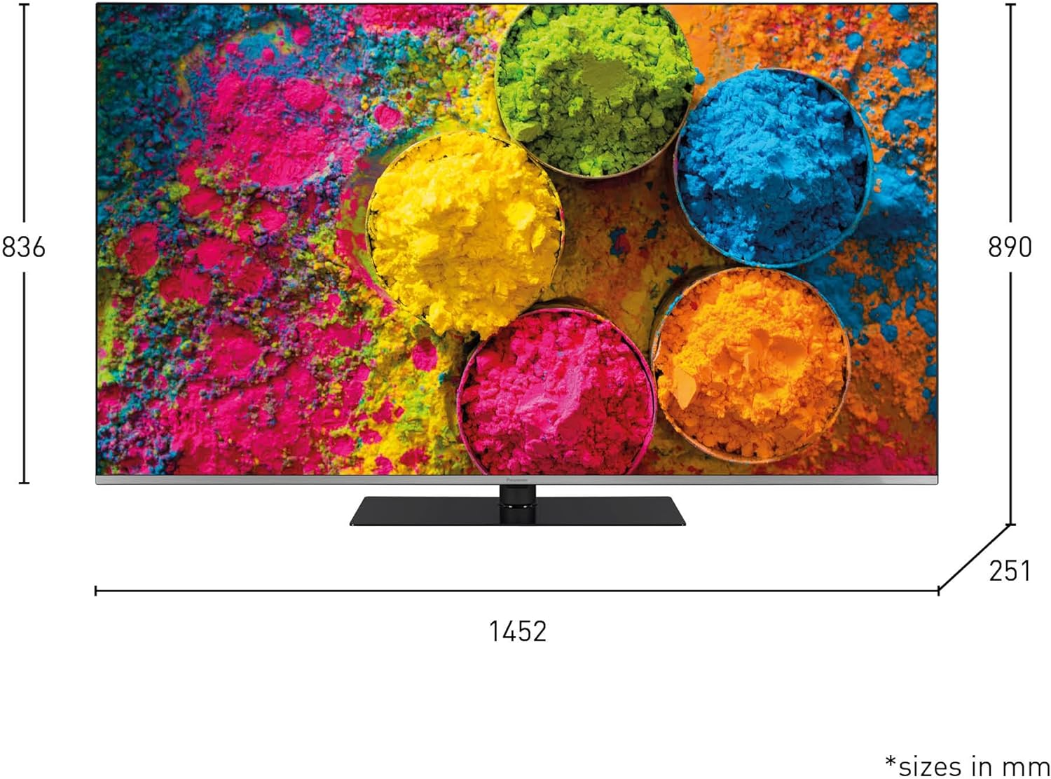 TV LED 65" - Panasonic TX-65MX710E, UHD 4K, Smart TV, DVB-T2 (H.265), Negro