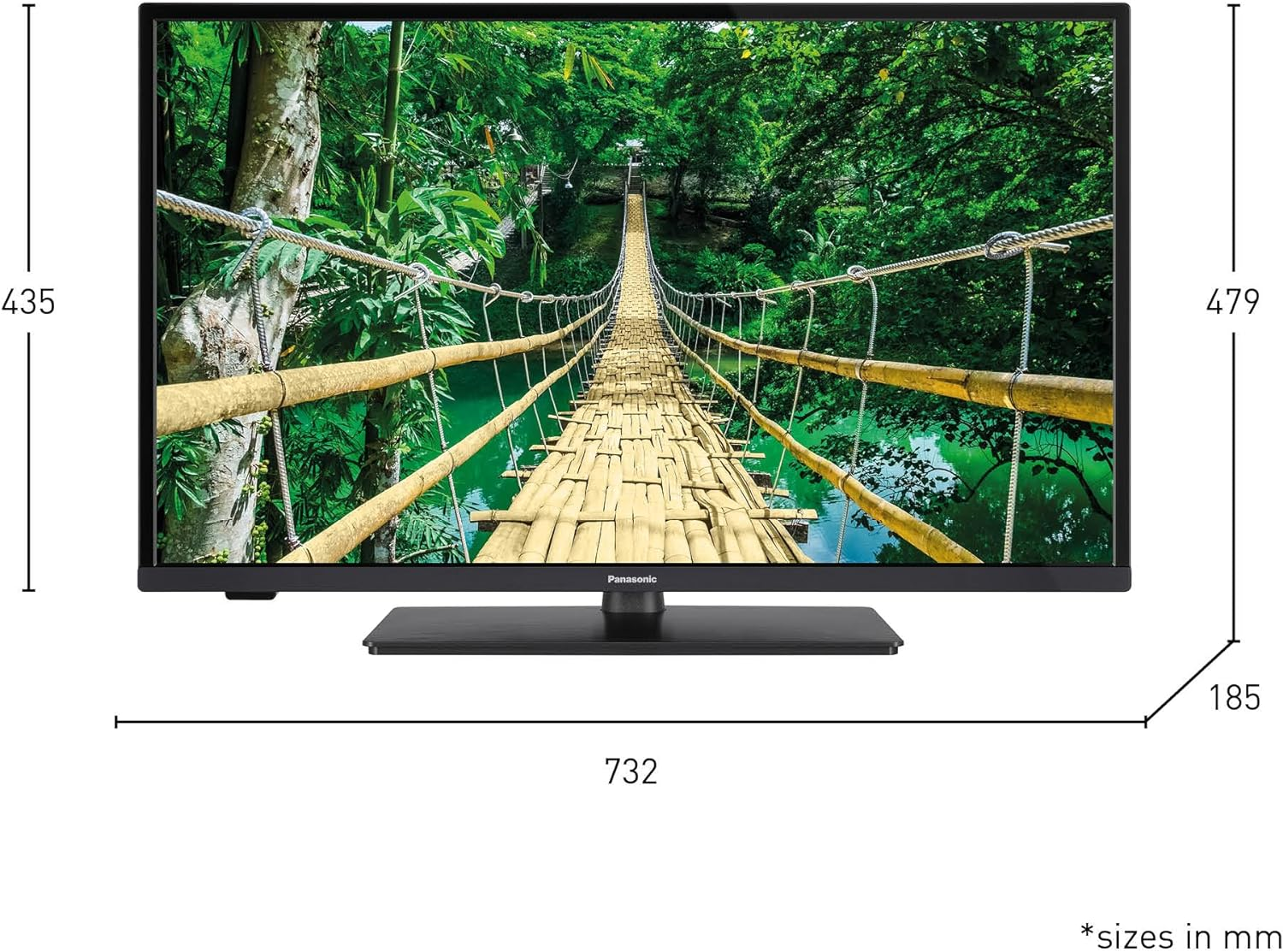 TV LED 32" - Panasonic TX-32MS490E, Full-HD, Smart TV, DVB-T2 (H.265), Negro