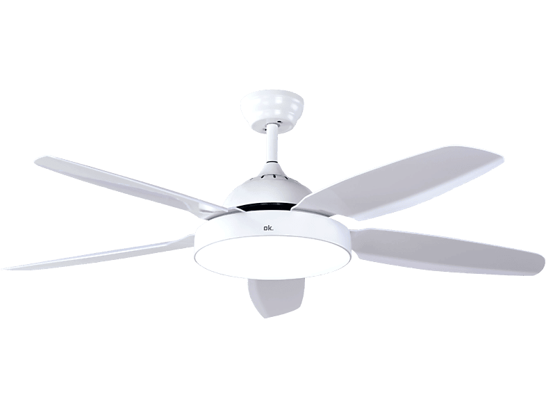 ok. OCF 130324 ES, 65 W, 6 velocidades, Mando adistancia Blanco
