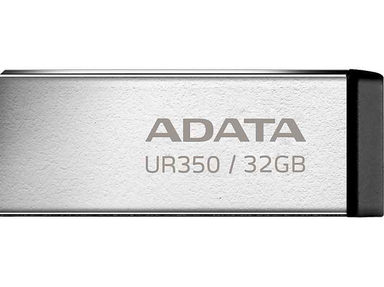 ADATA UR350 USB Pendrive, 32GB, 3.2 Gen1, 100/100 MB/s, fémház, fekete-ezüst (UR350-32G-RSR/BK)