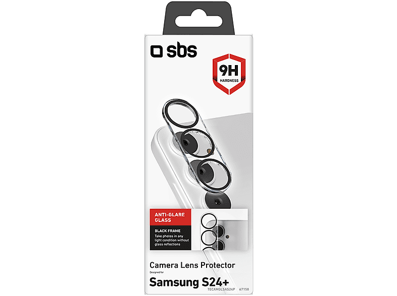 Vetro Temperato PER Fotocamere SBS Camera Lens Protection Samsung S24+ Protezione PER Fotocamere