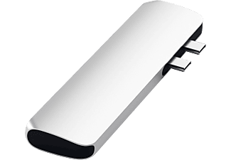 SATECHI USB Type-C PRO multiport adapter, HDMI 4K, 2xUSB-C, 2xUSB-A 3.0, microSD, ezüst (ST-CMBPS)