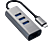 SATECHI USB Type-C multiport adapter, alumínium, 3xUSB-A 3.0, LAN, asztroszürke (ST-TC2N1USB31AM)