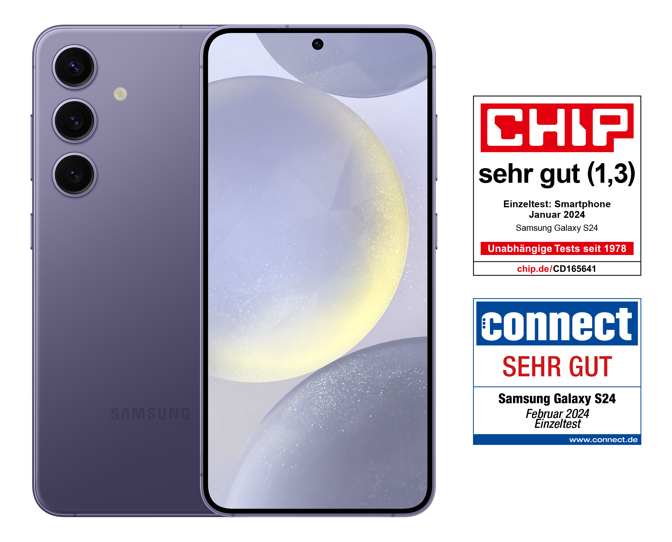 SAMSUNG Galaxy S24 128 GB Cobalt Violet Dual SIM | MediaMarkt