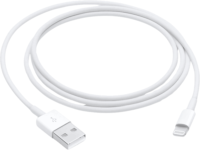 Apple Lightning Naar Usb-kabel 1m Wit (muqw3zm/a)