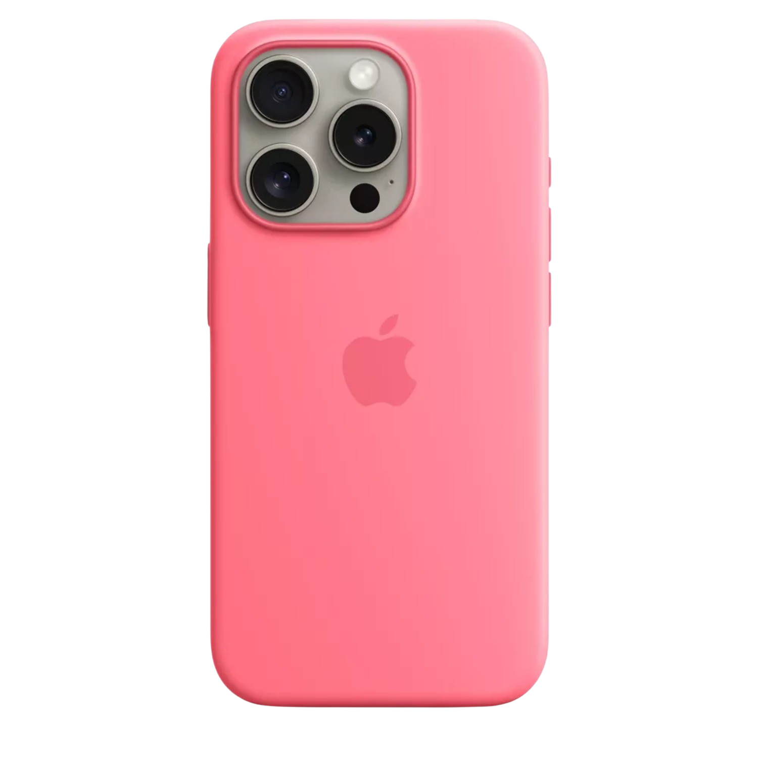 Un iPhone 13 Pro rose avec trois caméras et le logo Apple.