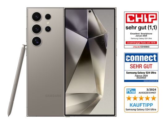 SAMSUNG Galaxy S24 Ultra - Smartphone (6.8 ", 512 GB, Grigio titanio)