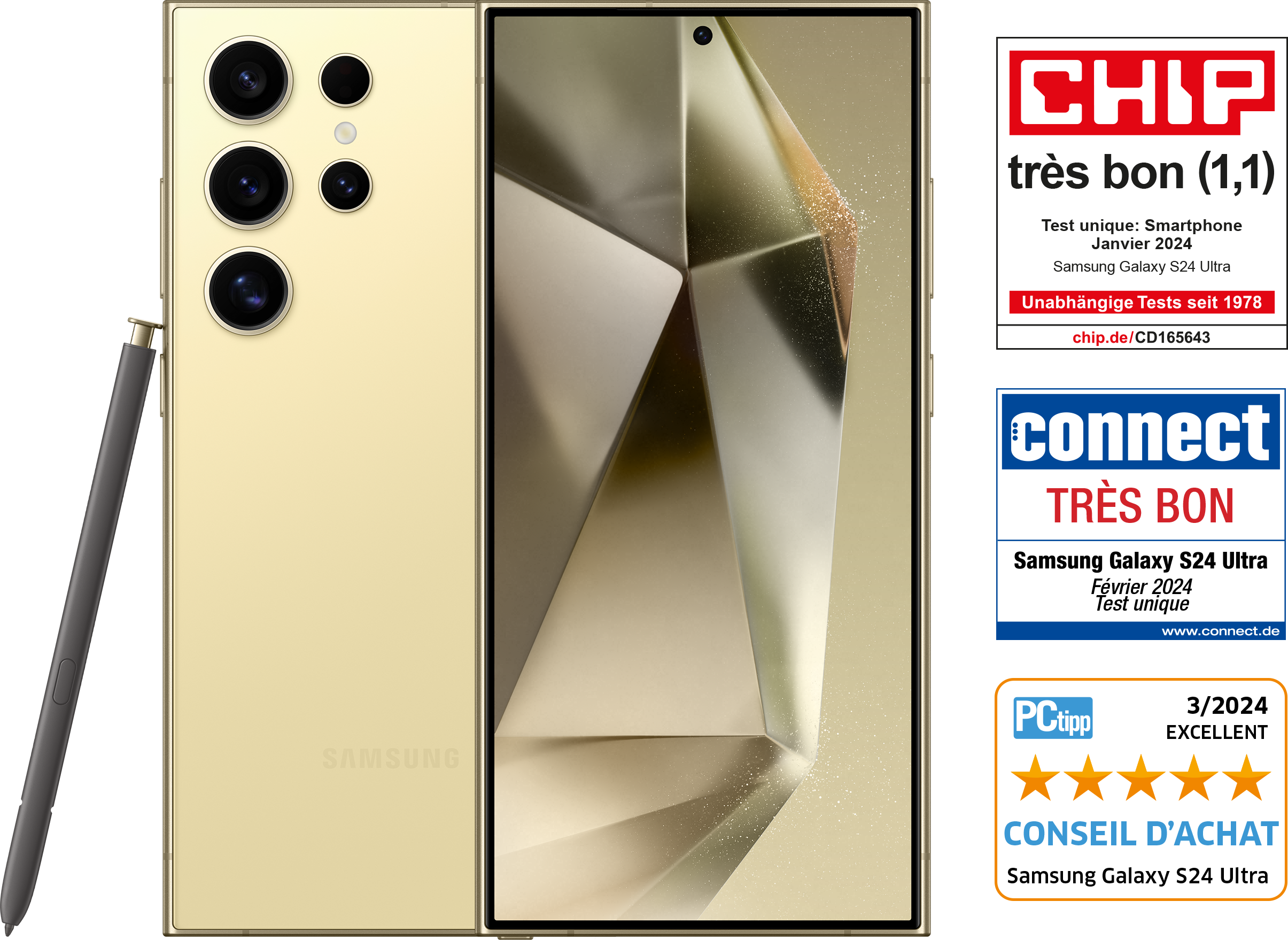 SAMSUNG Galaxy S24 Ultra 256 GB Titanium Yellow Dual SIM | MediaMarkt