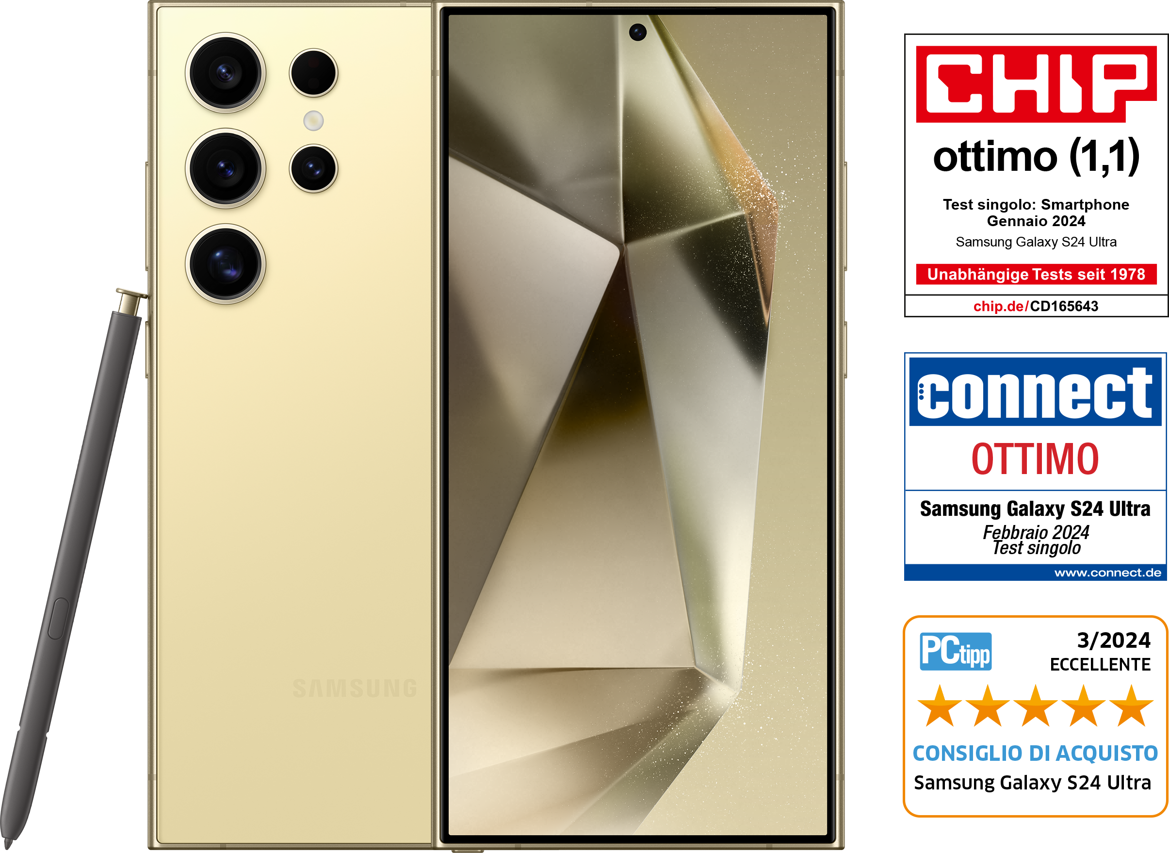 SAMSUNG Galaxy S24 Ultra 256 GB Titanium Yellow Dual SIM | MediaMarkt