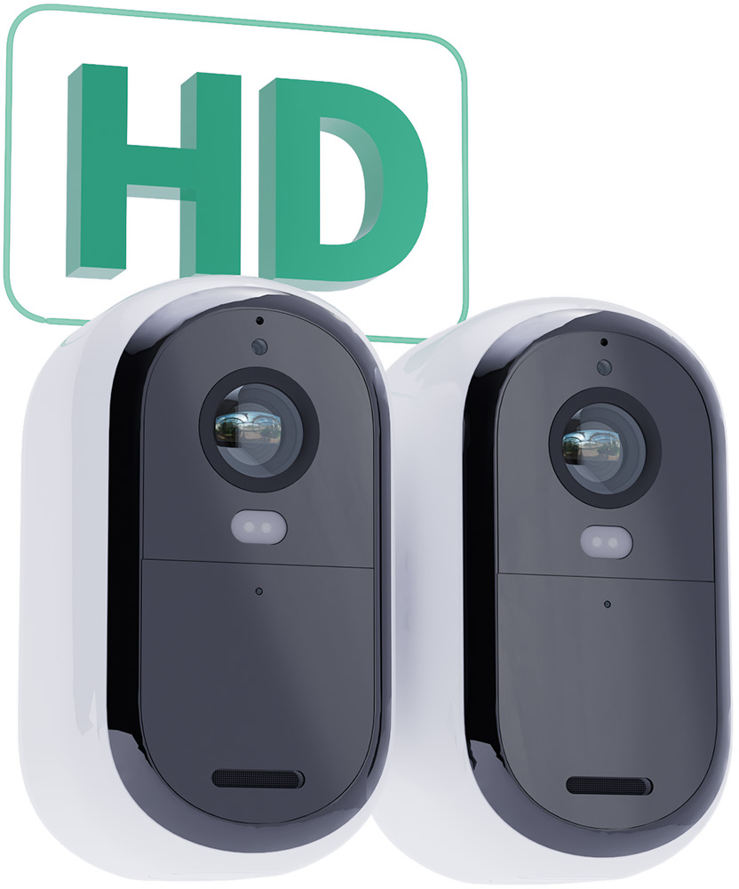 ARLO Essential HD Outdoor 2PCS - Caméra de surveillance + Panneau solaire (Full HD, 1920 x 1080 (Full HD))