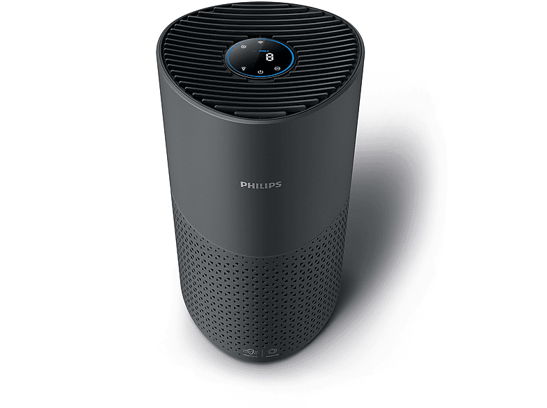 PHILIPS AC1715/11 Serie 1000i, CADR 300 m³/h, sanfter Schlafmodus Luftreiniger Dunkelgrau/Schwarz (27 Watt, Raumgröße: 78 m², HEPA- und Aktivkohlefilter, Vorfilter)