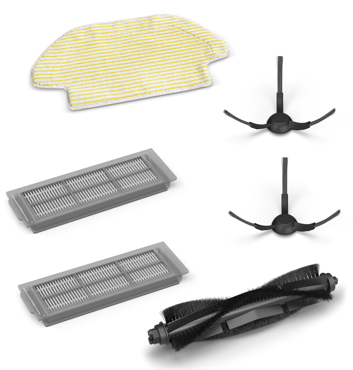 KÄRCHER 2.269-621.0 RCV 3 tartozék szett (1 db kefe, 1 felmosó kendő, 2 oldalkefe, filter)