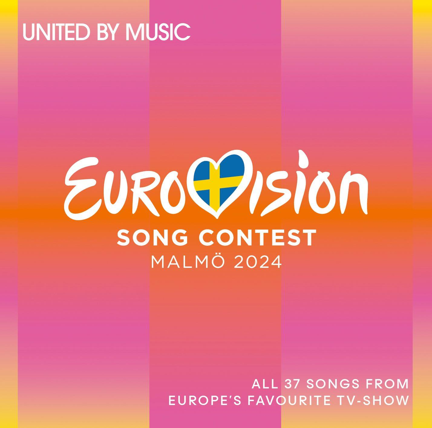 Logo des Eurovision Song Contest. Das Logo besteht aus Text und einem Herz mit einer Flagge.