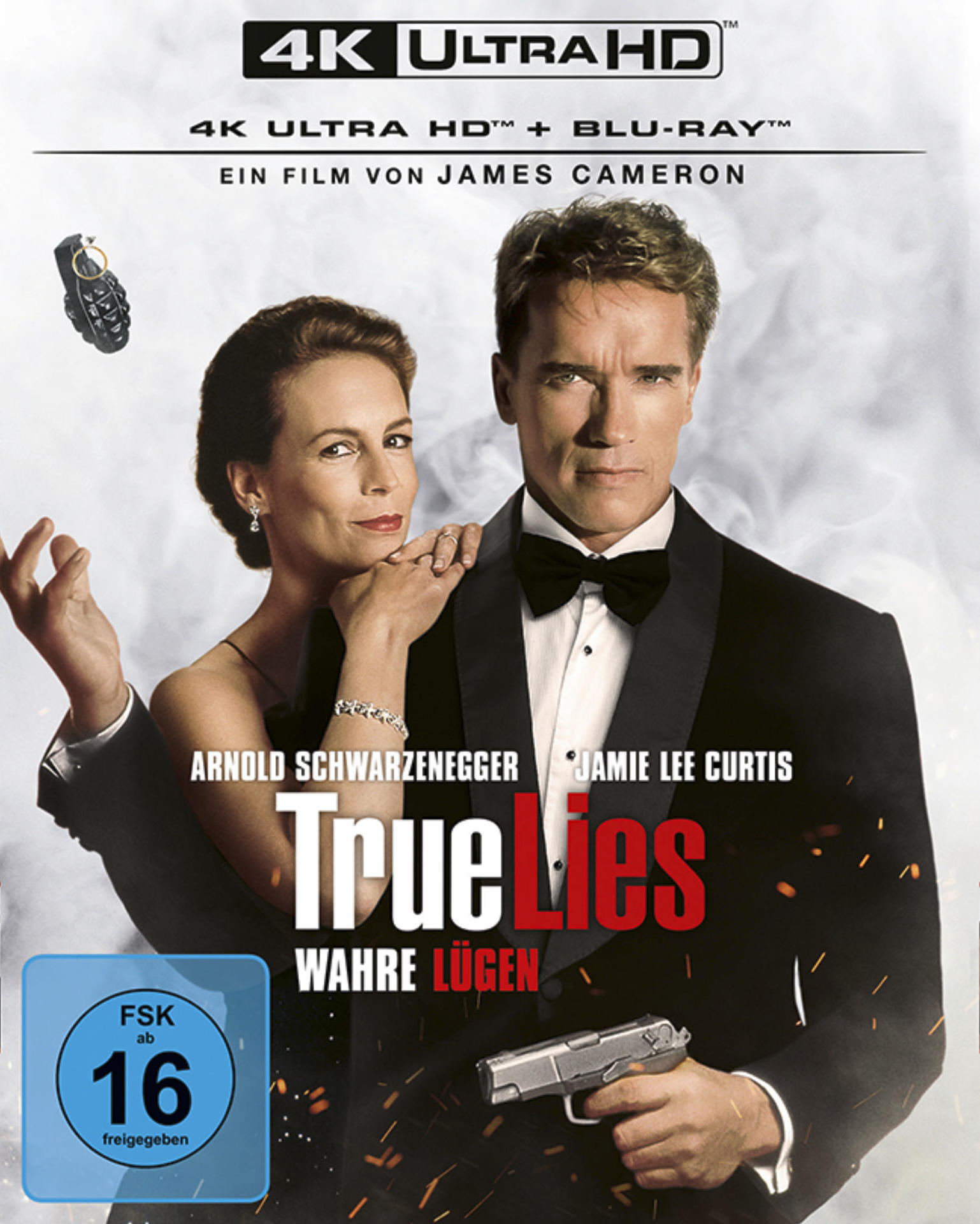 Filmcover mit Arnold Schwarzenegger und Jamie Lee Curtis. Titel: True Lies.