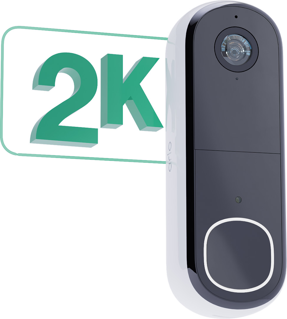 ARLO Essential 4-in-1 2K - Sonnette vidéo (blanc/noir)