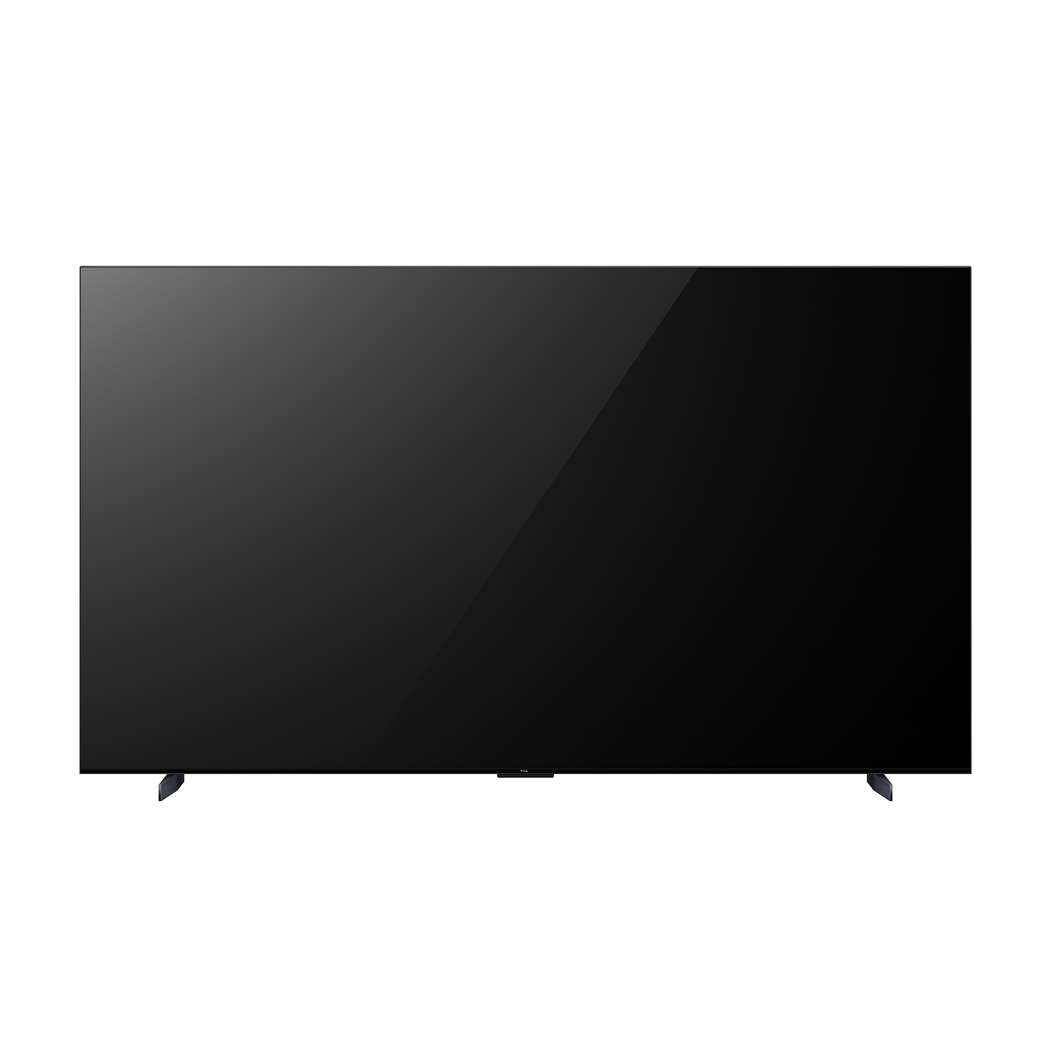 Siyah bir televizyon siyah bir arka plan üzerinde. Ekran karanlık.