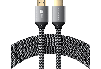 SATECHI Ultra HD High Speed HDMI 2.1 összekötő kábel, 8K, 2 méter, fekete (ST-8KHC2MM)